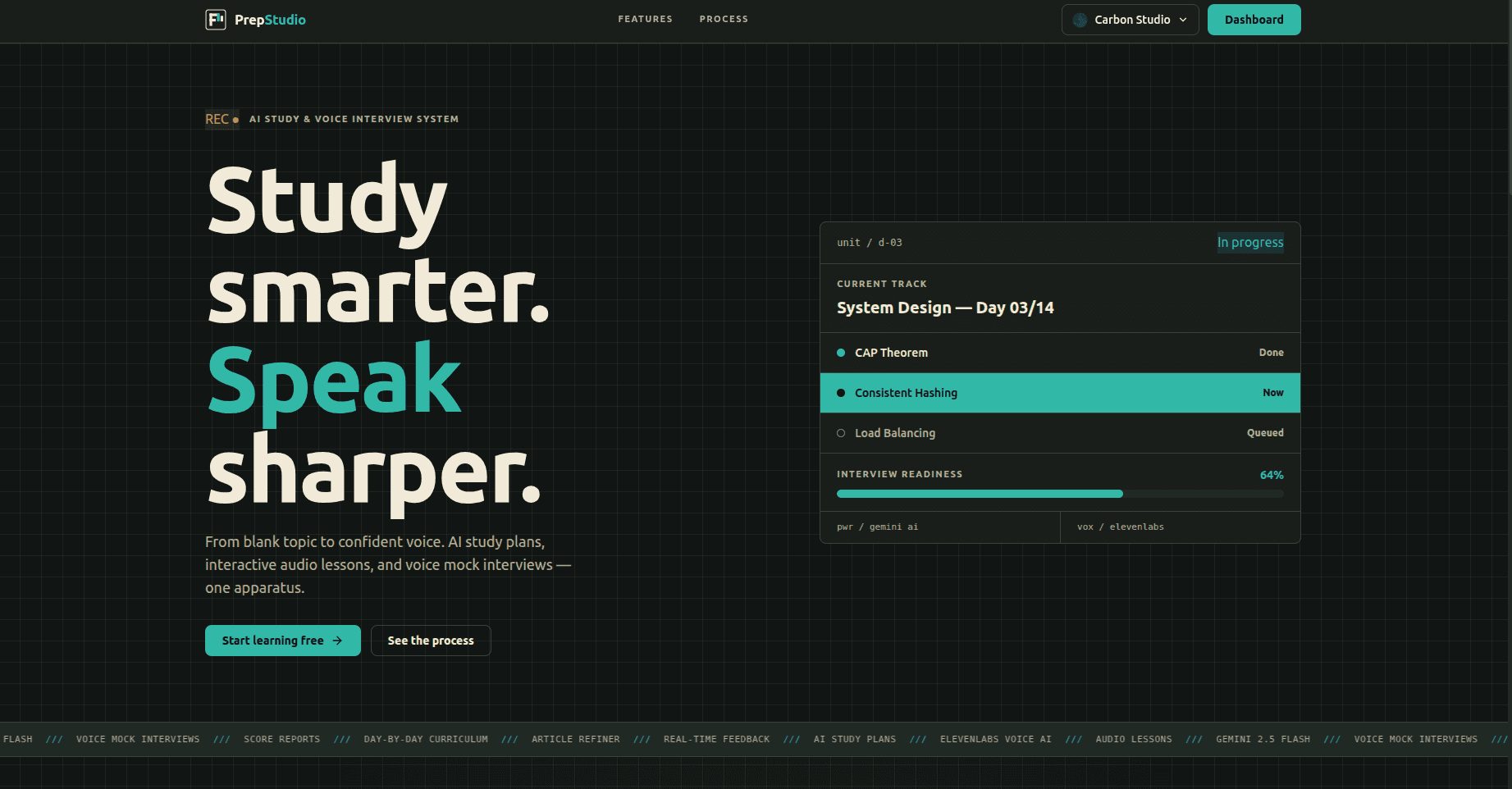 PrepStudio interface preview